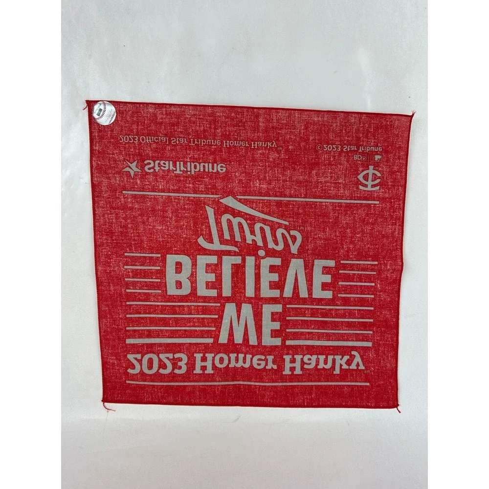 Lot of 4 MINNESOTA TWINS Homer Hanky 2023 We Believe Red Rally Towels